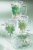 Tropix Palm Island Set of 4 Mugs