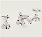 Rohl Country Bath Hex Spout Widespread Lavatory Faucet with Swarovski Crystal Lever Handles