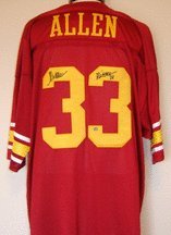Marcus Allen USC Trojans Autographed Authentic Russell NCAA Football Throwback Jersey with 