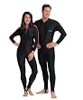 Women's Lycra Dive Skin Warm Water Heavy-Duty Nylon/Lycra Spandex Dive Suit Scuba Diver Snorkel Snorkeling Sun Protection Sun Guard Swim Swimmer Swimming Gear Triathlon Surf Surfing Surfer Rash Guard Wetsuit Wet Suit