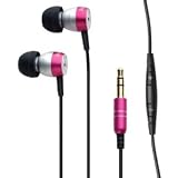 Sdi Headphones Noise Isolating Earphones Metal Ipod Remote Pouchpink
