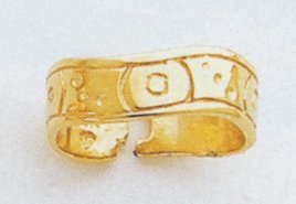 14kt Fancy Design Toe Ring - C2083