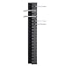 Black Vertebrae Wall CD Storage Rack