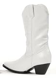 15 Inch Heel Cowboy Ankle Boot Children's (White PU;Large)
