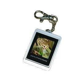1.5" luxury digital photo frame key ring -silver or black - silver