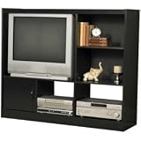Review Ameriwood 19685W / Black Finish Entertainment Center