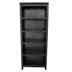 Carson 5-Shelf Bookcase - Ebony
