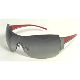 AUTHENTIC PRADA SUNGLASSES SPR 54G RED WHITE 5AV-5D1 SPR54G