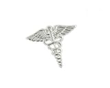 JJ Weston caduceus tie tac with presentation box. Made in the USA