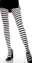 COLOR CHOICES Fun Striped Nylon Tights - Great for Costumes ALL LEG AVE Product MUST GO!
