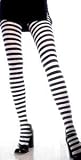 COLOR CHOICES - Fun Striped Nylon/Poly Tights - Great for Holidays, Costumes and Everyday Fun!