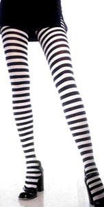 COLOR CHOICES - Fun Striped Nylon Tights - Great for Holidays, Costumes and Everyday Fun!