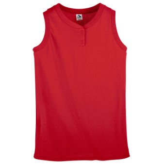 Ladies Sleeveless Two-Button Softball Jersey 
