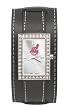 Cleveland Indians Starlette Wide Black Leather Watch