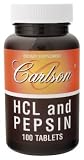 Carlson Laboratories - Hcl and Pepsin, 100 tablets