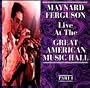 Live at the Great American Music Hall Part I