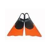 Ally Floating Swim Fins Black/Orange Medium Large (9-10.5)