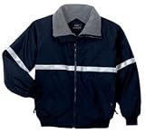 NEW Port Authority - Challenger Jacket with Reflective Taping Tr Ny/Gry/Refl-M