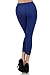 Sakkas Cotton Blend Lace Trim Stretch Capri Leggings - Made in USA