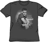 Elvis Presley TROUBLE Adult Charcoal Gray T-shirt Tee Shirt