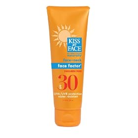 Kiss My Face Face Factor Sun Screen for Face and Neck, SPF 30, 2-Ounce Tubes (Pack of 3)