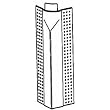 Dietrich Metal Framing M859 90 Vinyl Cornerbead Transition Cap