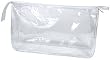 Clear Vinyl Rectangular Travel/Cosmetic Bag