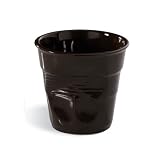 Revol Froisses 2.75 oz. Crumpled Espresso Tumbler, Chocolate