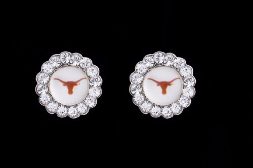 Circle Pendant Earrings University of Texas Longhorns
