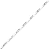 Sterling Silver 2.80mm Wide Curb Chain - 10 Inch