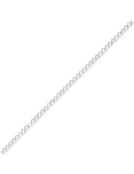 Sterling Silver 2.80mm Wide Curb Chain - 24 Inch