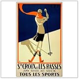 IMAGE OF New Trademark St. Croix Framed 35x47 Canvas Art Traditional Vertical Extra Large Vintage