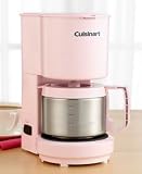 Cuisinart DCC-450PK 4-Cup Coffeemaker with Stainless-Steel Carafe, Pink