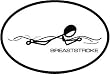BaySix Breaststroke Stick Figure Magnet