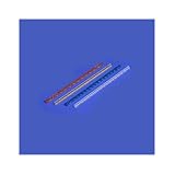 Alumicolor 12in Hollow Silver Architect Triangular Scale