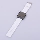 *WHITE * Luxury Fashion Sport Style LED Digital Date Lady Women Men Watch Gifts