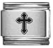Clearly Charming Cross Laser Italian Charm