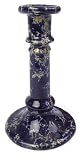 Bennington Potters Blue Agate Large Candlestick