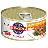 Hill's Science Diet Adult Minced Savory Chicken Entree Canned Cat Food (24/3-oz cnas)