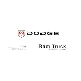 2008 DODGE RAM 24 VALVE DIESEL TRUCK SUPP Owners Manual User Guide by Dodge