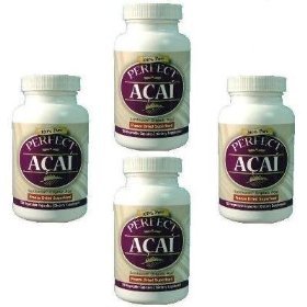 Perfect Acai-Pure Organic Acai Berry, 120ct (Pack Of 4)
