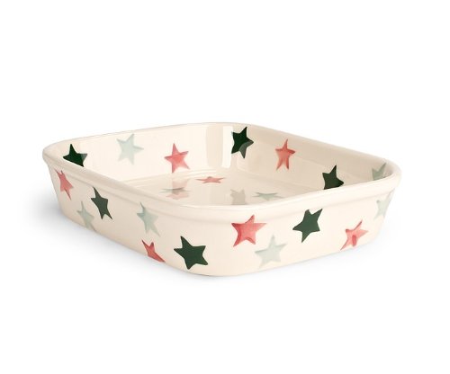 Emma Bridgewater Pottery Festive Star Small Rectangular Baker