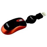 New Ihome Ih-M156oo Optical Netbook Mouse Orange Smooth Guide Retractable U ....