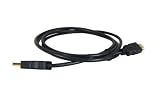 Black 24K Gold-plated HDMI 6ft Cable, 1.3b 1080P 60Mhz