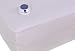 Serta Damask Stripe 233-Thread Count Low-Voltage Electric Heated Full Mattress Pad, White