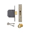 Yale Locks PM562PB25 Hi-Security BS 5 Lever Mortice Dead Lock 67mm 2.5-inch - Polished Brass Finish'