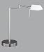 Trio Gelenk Halogen Tischleuchte Touch me Nickel matt Glas opal matt Höhe 40 cm