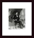 Art Poster Wood Framed Print - President Franklin Pierce - Artist: National Archive- Poster Size: 10 X 8