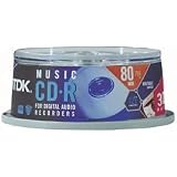 TDK Music CDR DA 80 Minute 30 Pack Spindle