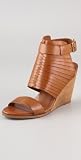 Steven Janell Slotted Wedge Sandals
